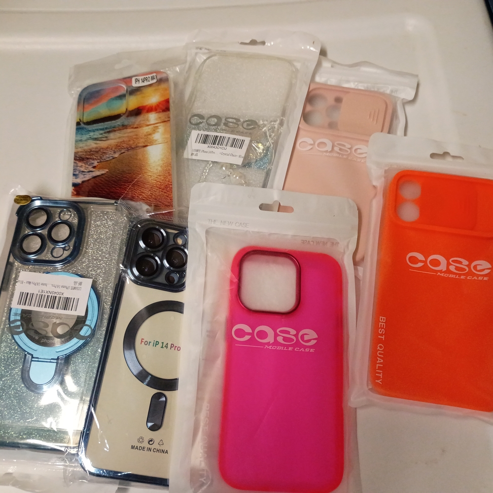 Mobile Phone Cases- iPhone 14 Pro Lot Of Seven Cases New